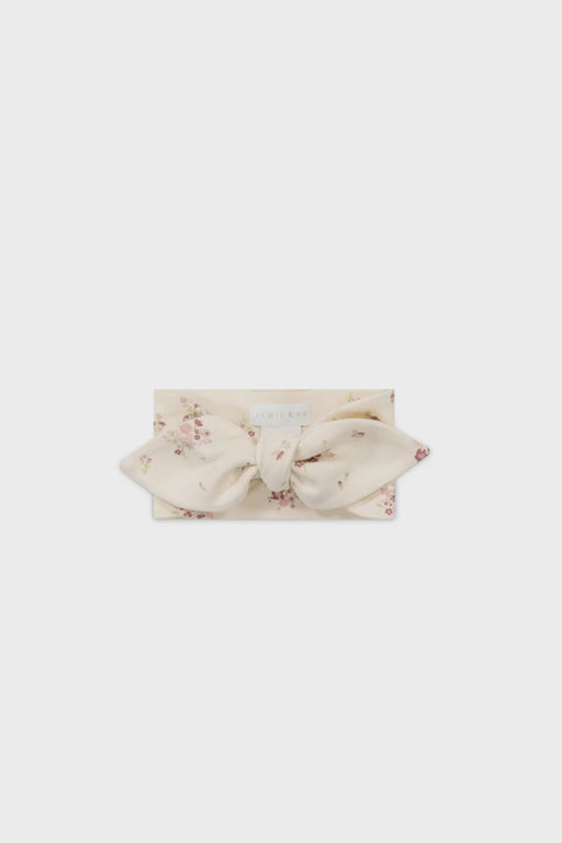 JAMIE KAY - ORGANIC COTTON HEADBAND LAUREN FLORAL TOFU