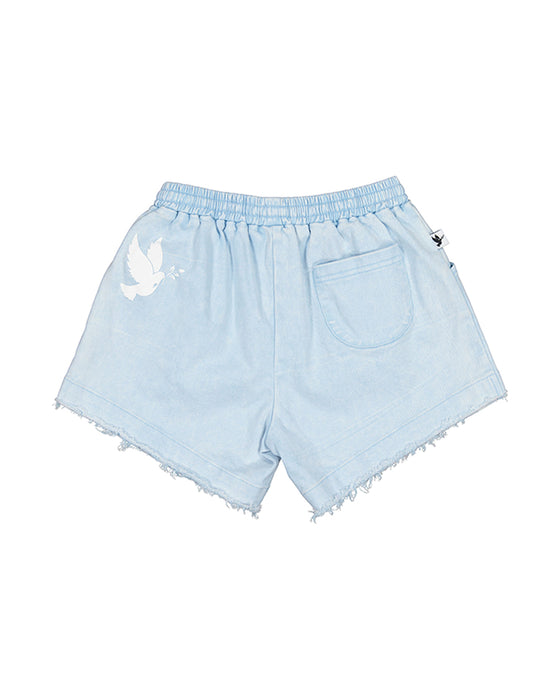 KISSED BY RADICOOL - ICY BLUE DENIM SHORT