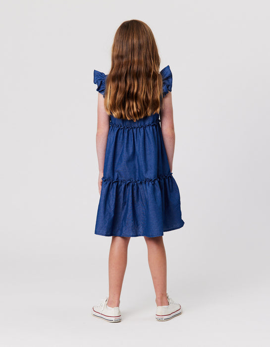 KISSED BY RADICOOL - CHAMBRAY JASMINE DRESS