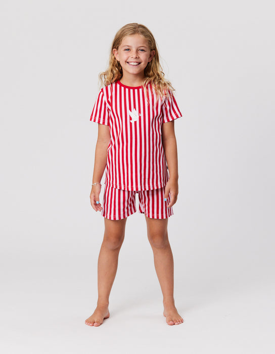 KISSED BY RADICOOL - STRAWBERRY STRIPE PJS