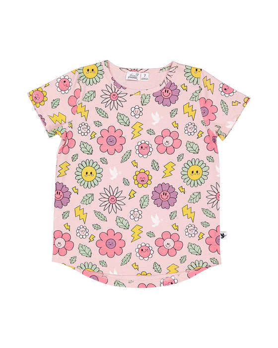RADICOOL -  SMILEY FLOWERS TEE