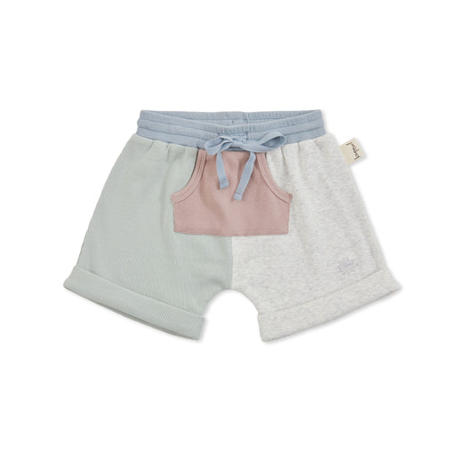 KAPOW - COLOUR BLOCK RIB KIDS SHORTS