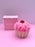 LAUREN HINKLEY - FLOWER RING IN PINK CUPCAKE VELVET BOX