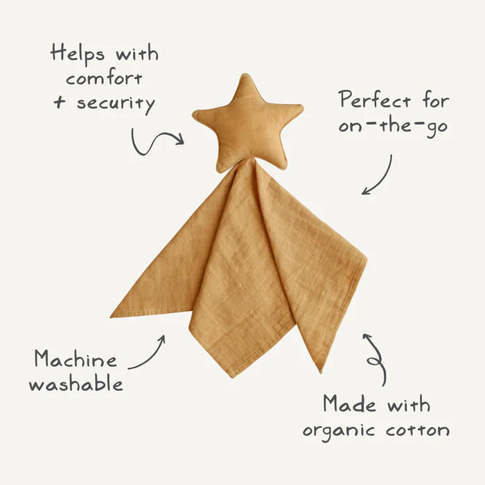 MUSHIE STAR LOVEY BLANKET - FOG