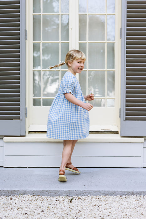 ELMA - MATILDE DRESS BLUEBELL CHECK