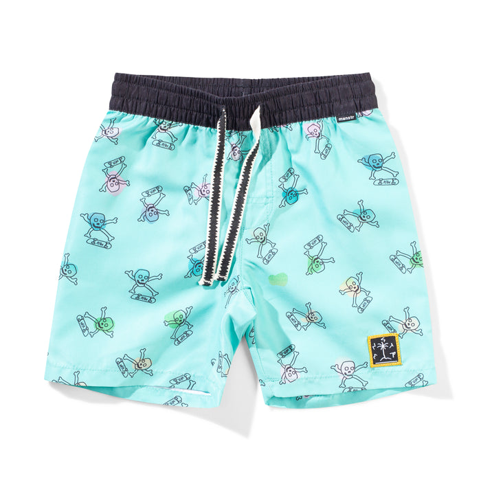 MUNSTER - LIGHTNING BOARDSHORT OLIVINE/MINT