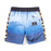 MUNSTER - WRAP DYE CHECK BOARD SHORT BLUE GRAD