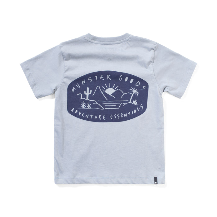 MUNSTER - PALMLIFE SS TEE MID BLUE