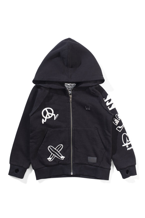 MUNSTER - ICON PATCH HOODY BLACK