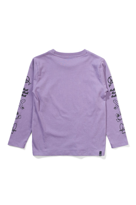MUNSTER - PLEASURES LS TEE ASH PURPLE