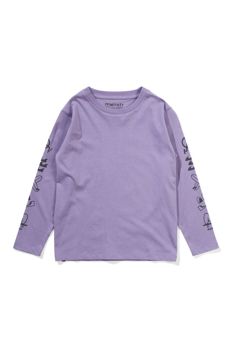 MUNSTER - PLEASURES LS TEE ASH PURPLE