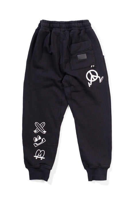 MUNSTER - LESSGO TRACK PANT BLACK
