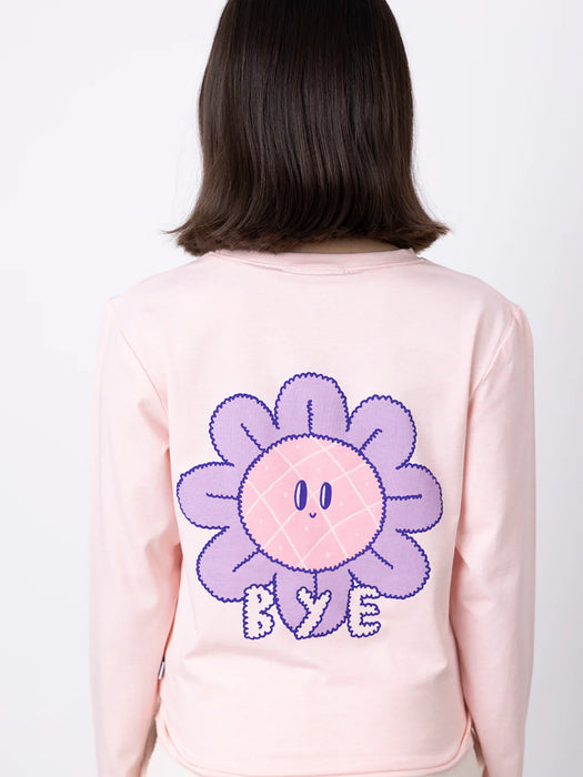 MINTI - HELLO BYE FLOWER TEE PINK MARLE