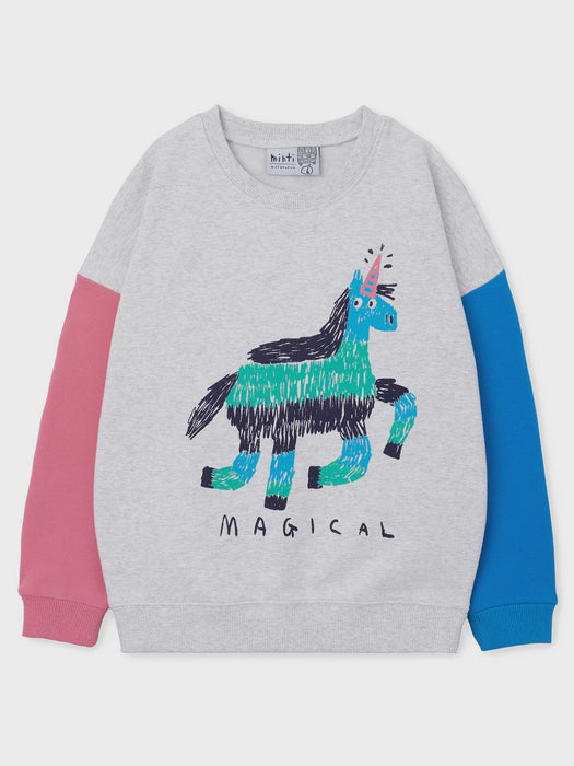 MINTI - MAGICAL FURRY CREW WHITE MARLE PINK BLUE