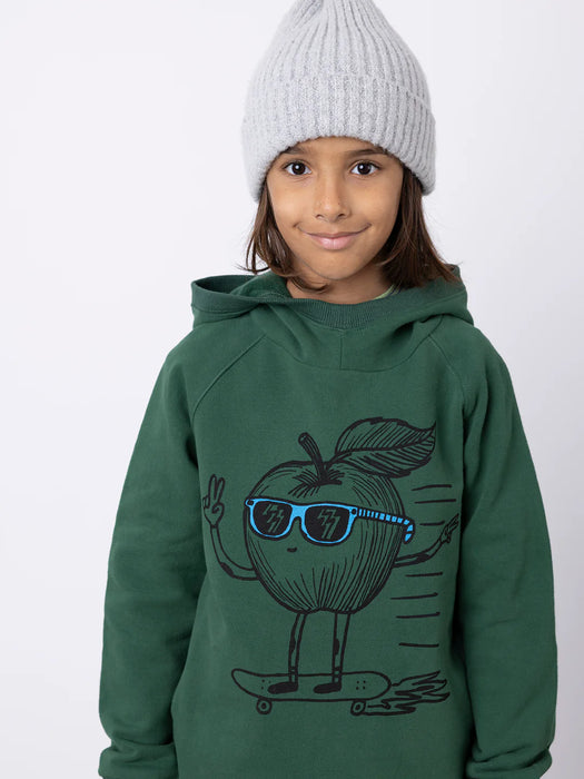 MINTI - COOL APPLE FURRY HOOD KELLY GREEN