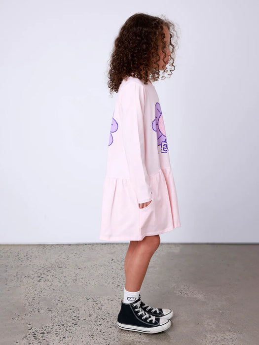 MINTI - HELLO BYE FLOWER DRESS PINK MARLE
