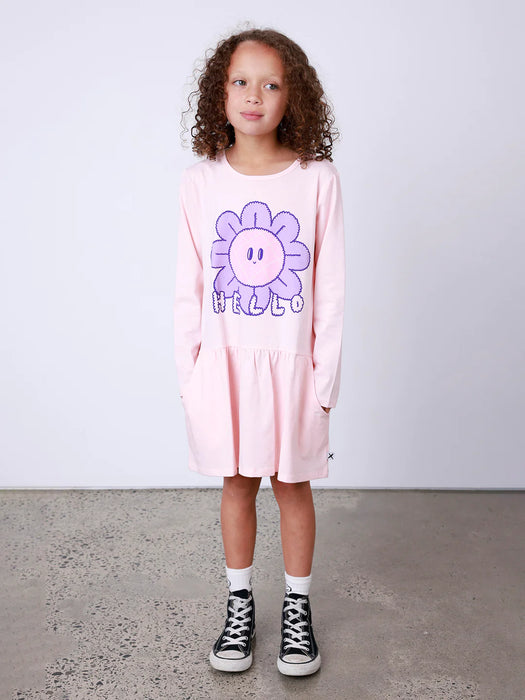 MINTI - HELLO BYE FLOWER DRESS PINK MARLE