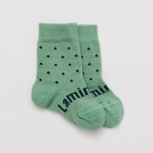 LAMINGTON - BABY MERINO WOOL CREW SOCKS APPLE