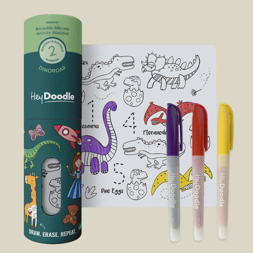 HEY DOODLE - DINOROAR MINI PLAYMAT