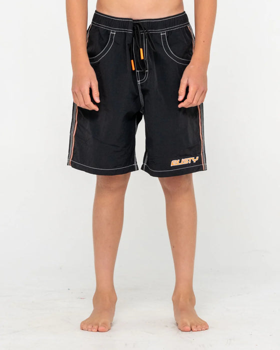 RUSTY -  FLIP DADDY BOARDSHORT BLACK