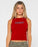 RUSTY - RED RAW ARCHIVAL RACER TANK RED