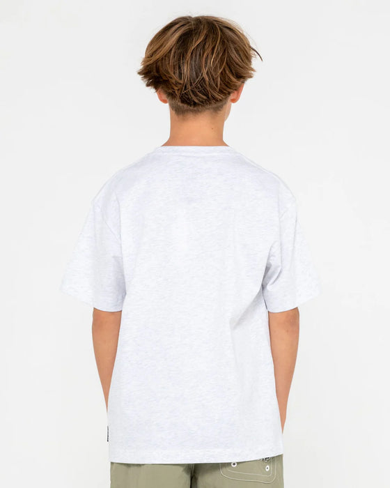 RUSTY - CAPSULE SHORT SLEEVE TEE ECRU MARLE