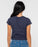 RUSTY - RUSTY ESSENTIALS RELAXED MINI TEE NAVY BLUE YOUTH