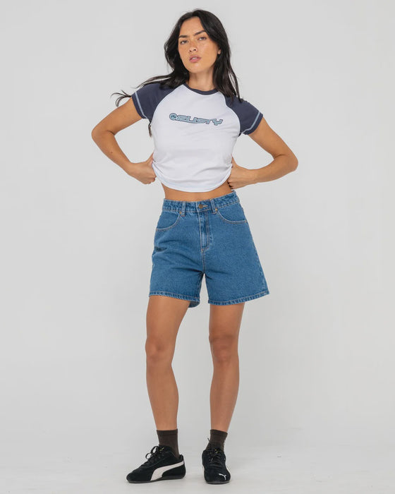 RUSTY - CYPRUS HIGH DENIM SHORT TEEN