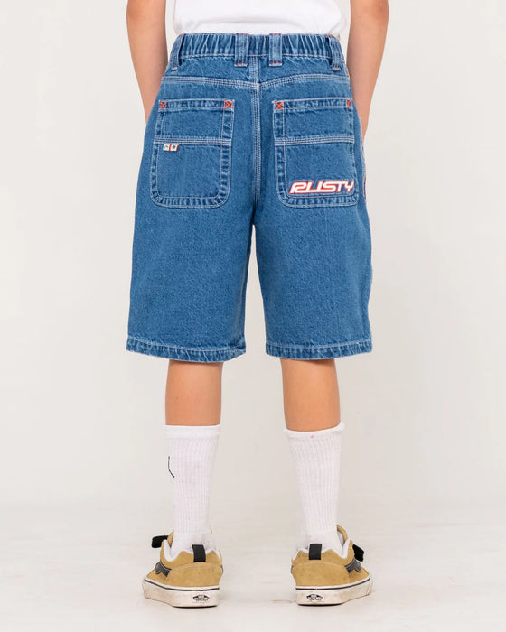 RUSTY - FLIP DADDY 2.0 JORT MIDDY BLUE