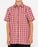 RUSTY - DATSUN CHECK SHORT SLEEVE SHIRT VINTAGE RED