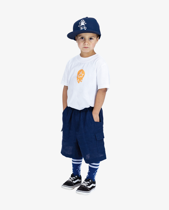 BAND OF BOYS - NAVY LINEN CARGO SHORTS