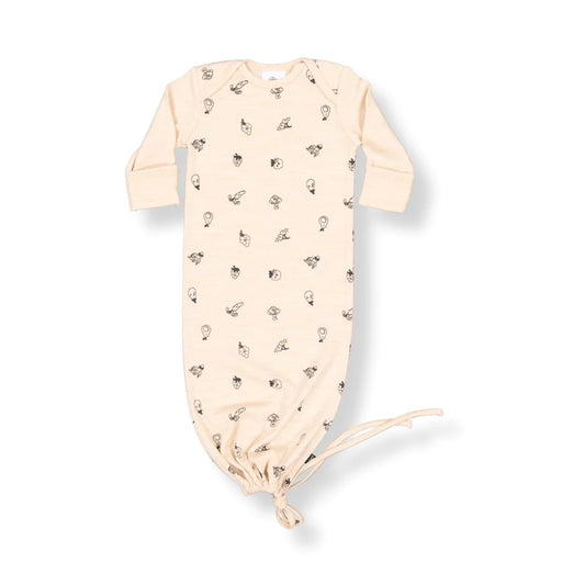 LFOH - NEWCOMER BABY GOWN WHEAT MARLE FRUIT 'N'VEG