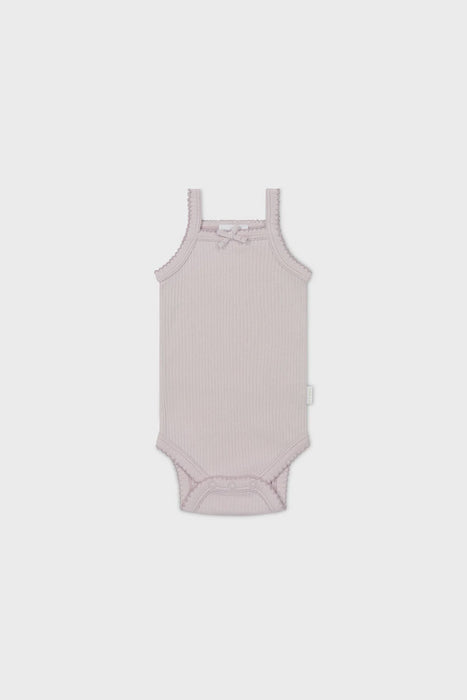 ORGANIC COTTON MODAL SIGNLET BODYSUIT - VIOLET TINT