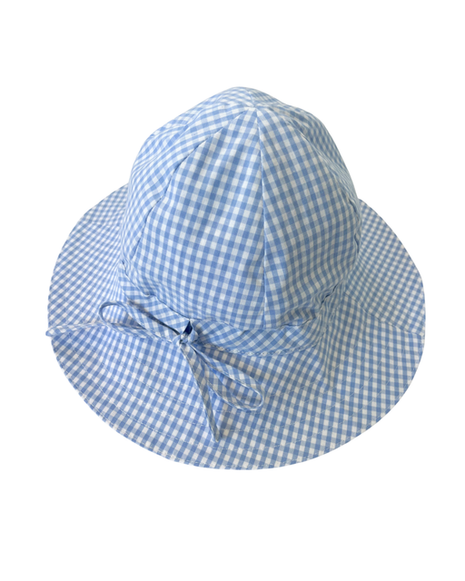 Coming Soon - ELMA - POPPY SUNHAT COTTAGE BLUE GINGHAM