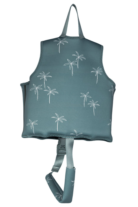 CURRENT TYED - FLOAT VEST GREEN PALMS