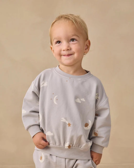 QUINCY MAE - RELAXED SWEATSHIRT SKY FRIENDS