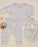 QUINCY MAE - SNAP BIB 2 PACK SHEEP + CLOUD STRIPE