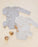 QUINCY MAE - JERSEY BODYSUIT 2 PACK SQUIRREL/CLOUD STRIPE