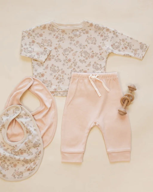 QUINCY MAE - DRAWSTRING PANT DUSTY ROSE