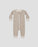 QUINCY MAE - ZIP LONG SLEEVE SLEEPER ALMOND STRIPE
