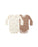 QUINCY MAE - RIBBED BODYSUIT 2PACK CEDAR STRIPE/ACORNS