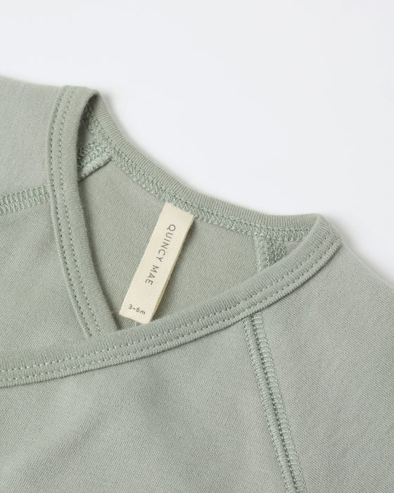 QUINCY MAE - WRAP TOP & FOOTED PANT SET FERN