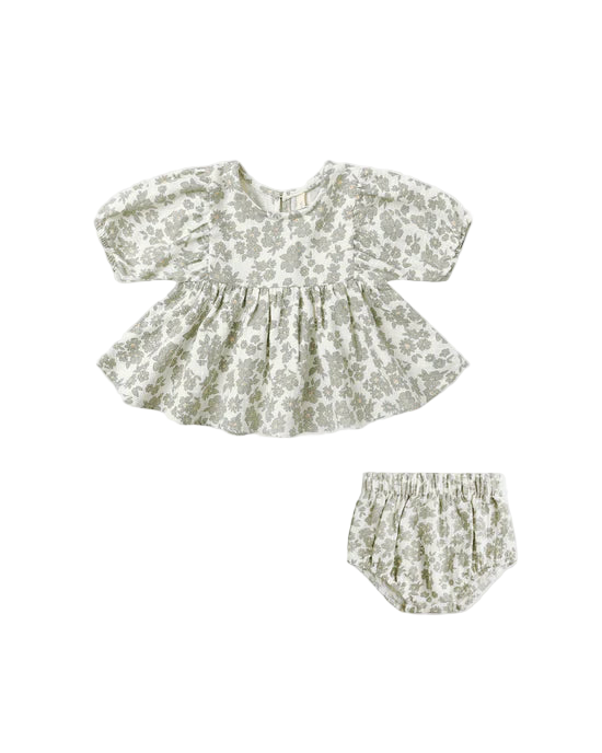 QUINCY MAE - FRANCY SET GREEN FLORAL