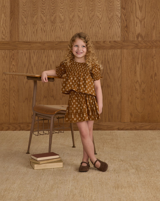 RYLEE + CRU - COLETTE TOP GOLDEN FLEUR