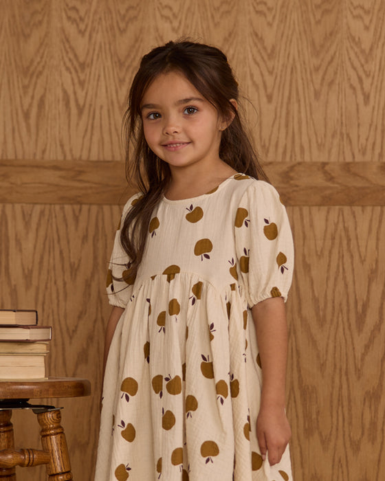 RYLEE + CRU - ROSE DRESS GOLDEN APPLES NATURAL