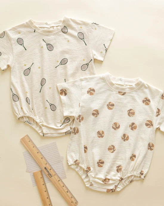 RYLEE + CRU - RELAXED BUBBLE ROMPER TENNIS