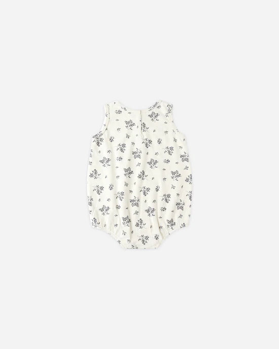 RYLEE + CRU - BUBBLE ONESIE BLUE FLORAL NATURAL