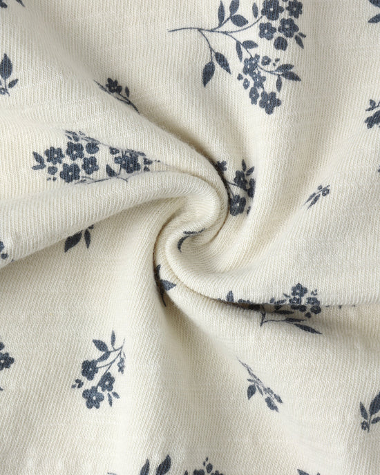 RYLEE + CRU - BUBBLE ONESIE BLUE FLORAL NATURAL