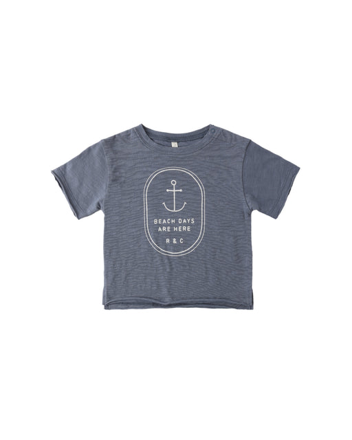 RYLEE + CRU - RAW EDGE TEE BEACH DAYS MARINE