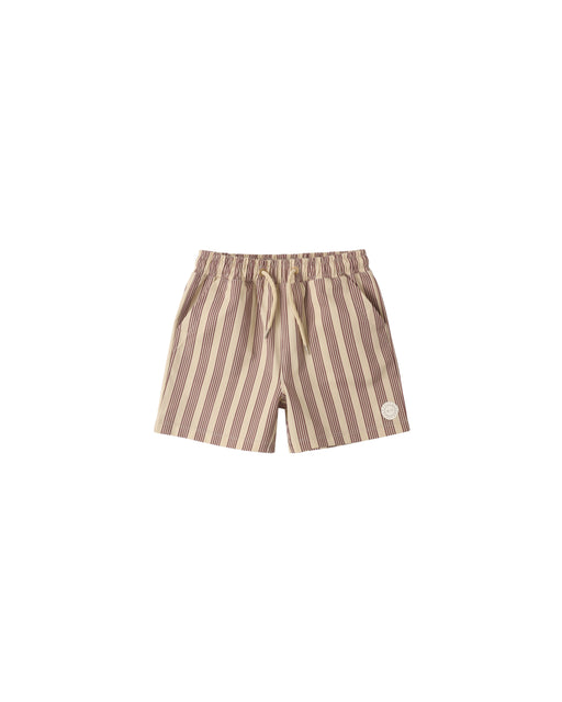 RYLEE + CRU - BOARDSHORT BROWN BUTTERSCOTCH STRIPE